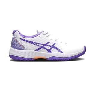 Asics Solution Swift FF Women’s Tennis Court Shoes White/Amethyst Size 8